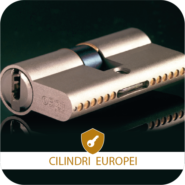 Iseo Cilindro Europeo R6 Plus con 5 1 Chiavi Serratura Sicurezza MM.90